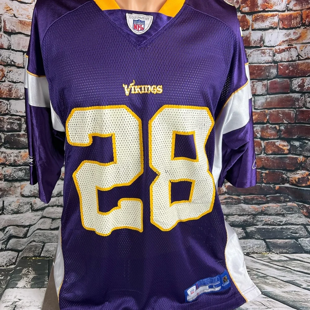 Minnesota Vikings Jersey‎ Size L Adrian Peterson Reebok Team Apparel #28 Purple